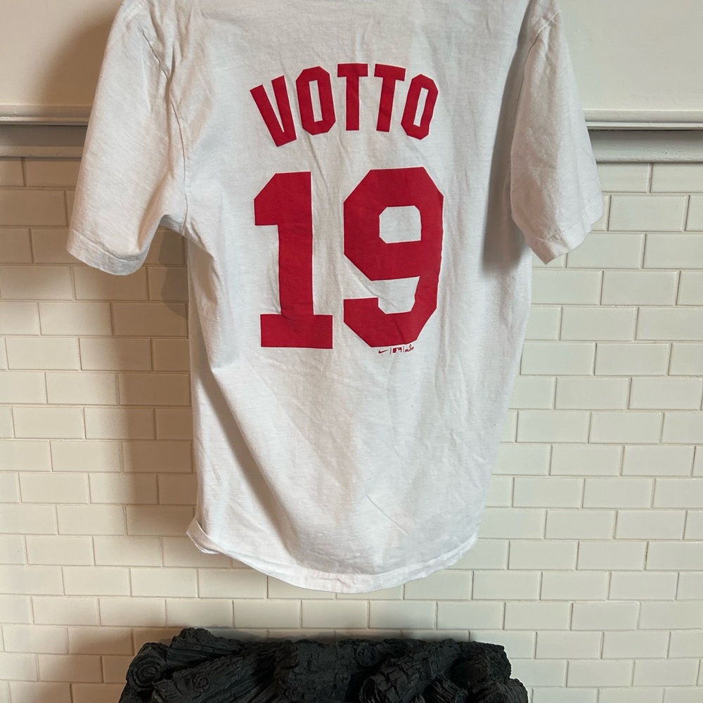 Nike White Joey Votto Cincinnati Reds Jersey